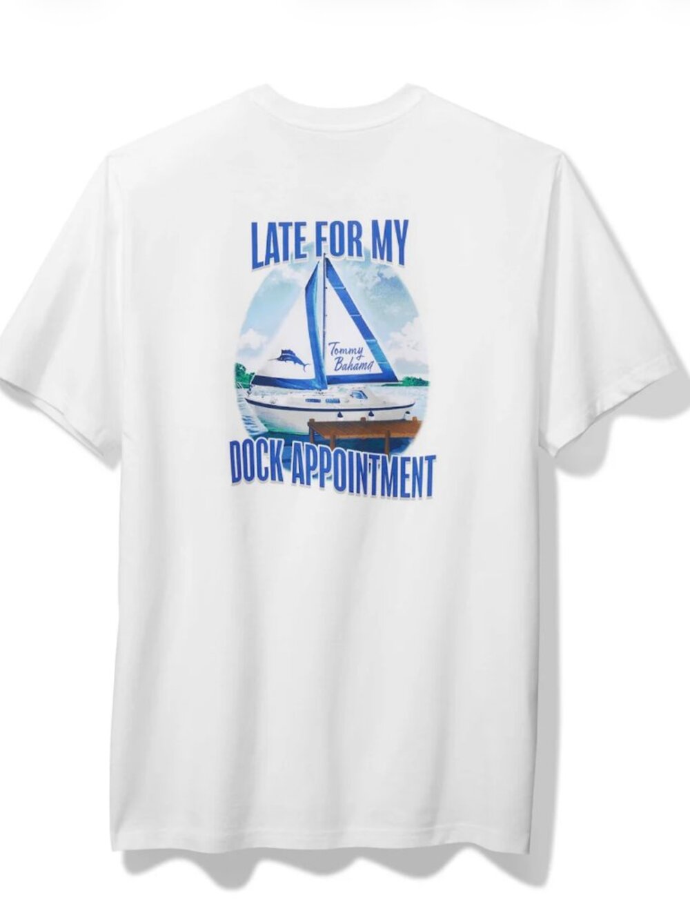 Tommy Bahama Mens Late For My Dock Appointment Short Sleeve Pocket T-Shirt